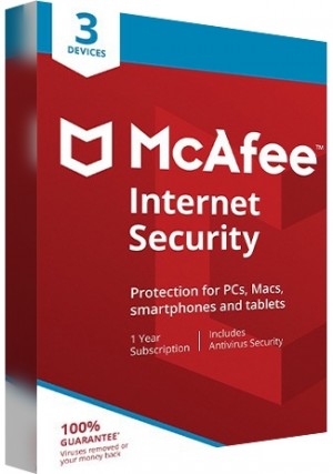 McAfee Internet Security Multi Device - 3 Devices/1 Year